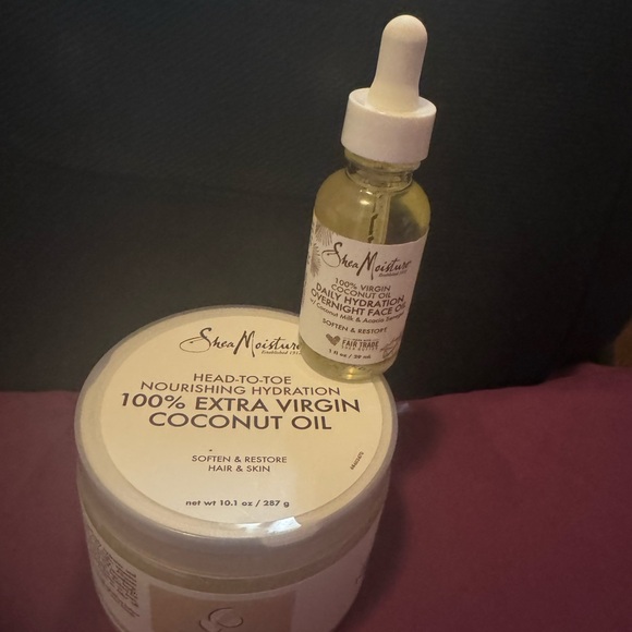 Shea moisture coconut oil and overnight face oil - Picture 1 of 3